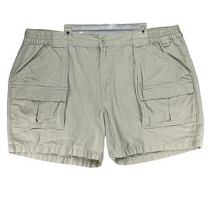 Red Head Cargo Shorts Mens 48 (45 When Relaxed) Light Beige Khaki Elastic Waist